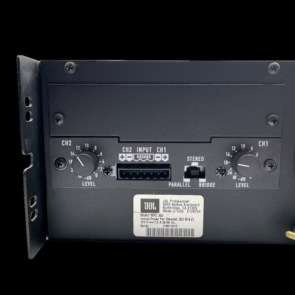JBL MPC 300 Power Amplifier Professional 300W 4 Ohm per Channel - Made In USA - Picture 10 of 14